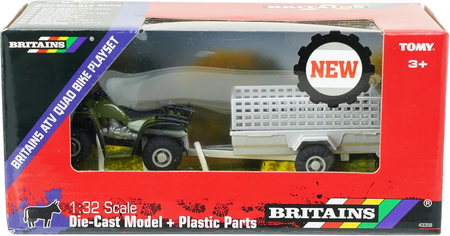 Britains 43358 Quad ATV Bike Playset, Green