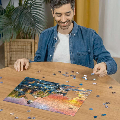 Ravensburger 12000217 - Lighthouse at Sunset - 500 pieces jigsaw puzzle – Puzzle for adults and kids age 12 years up