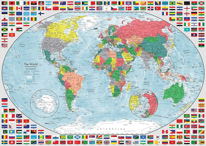 Ravensburger-15253 Ravensburger Puzzle Portrait de la Terre 2 1000 pièces, 15253, Multicolore, 69,9 x 49,7 x 0,2 cm