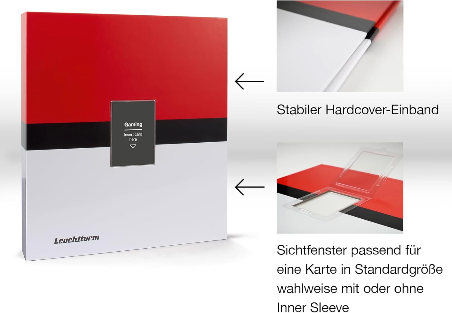 Leuchtturm - Trading Card Album Pro Gaming Incl. 5 Grande Pro Sheets Clear