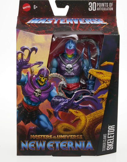 Masters of the Universe Masterverse Terror Claws Skeletor, Action Figure, 30 Articulations, 7-inch MOTU Toy, Deluxe Design & Oversized Attack Hands, JBP81