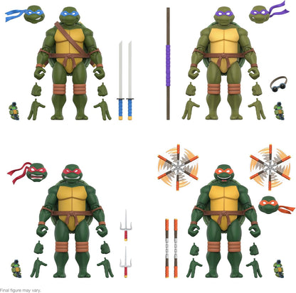 Super7 ULTIMATES! Teenage Mutant Ninja Turtles Leonardo - 7" TMNT Action Figure with Accessories Classic Cartoon Collectibles and Retro Toys