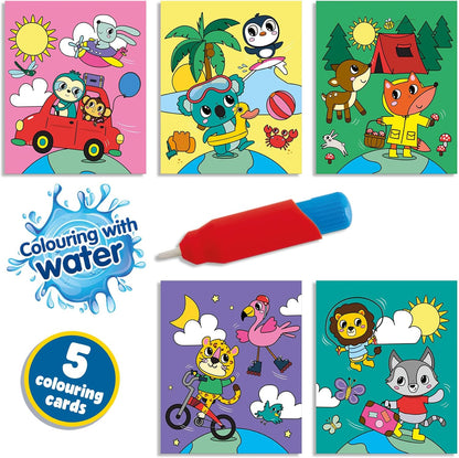 SES Creative 02341 Schilderen met water kleurboek met waterstift-reizen