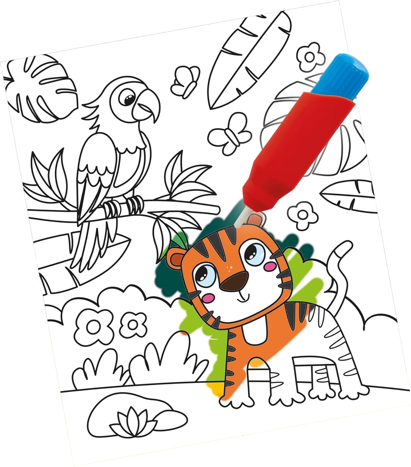 SES Creative 02341 Schilderen met water kleurboek met waterstift-reizen