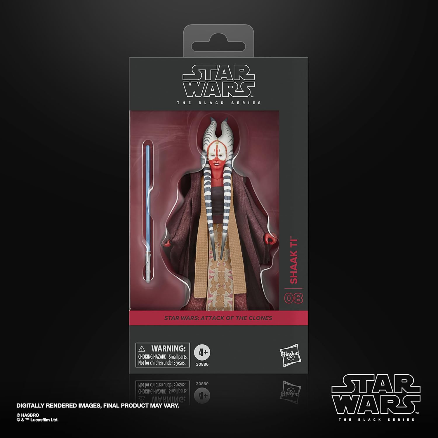 Star Wars The Black Series Shaak Ti, Attack of the Clones Premium Collectible 6 Inch Action Figure