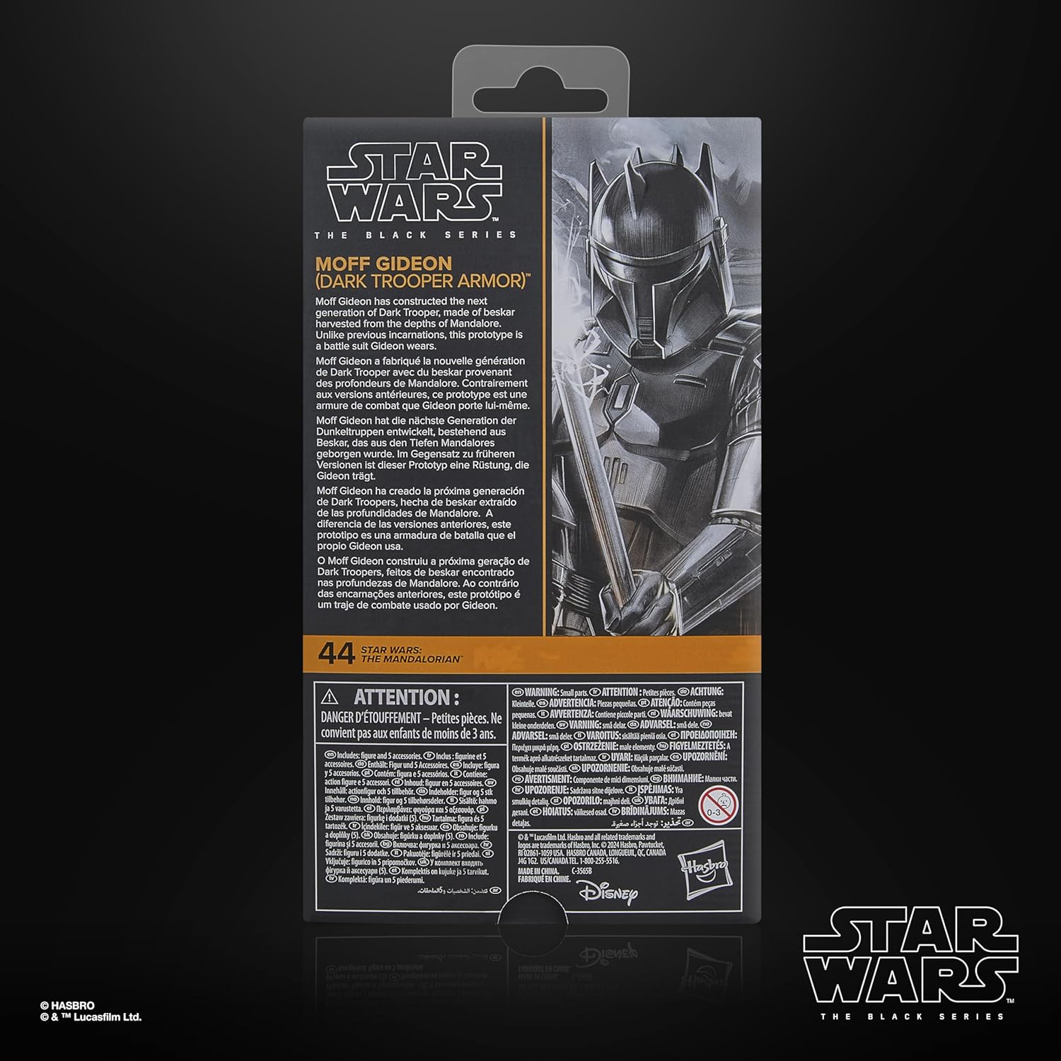 Star Wars The Black Series Moff Gideon (Dunkeltruppler Rüstung), Star Wars: The Mandalorian Premium Action-Figur zum Sammeln (15 cm