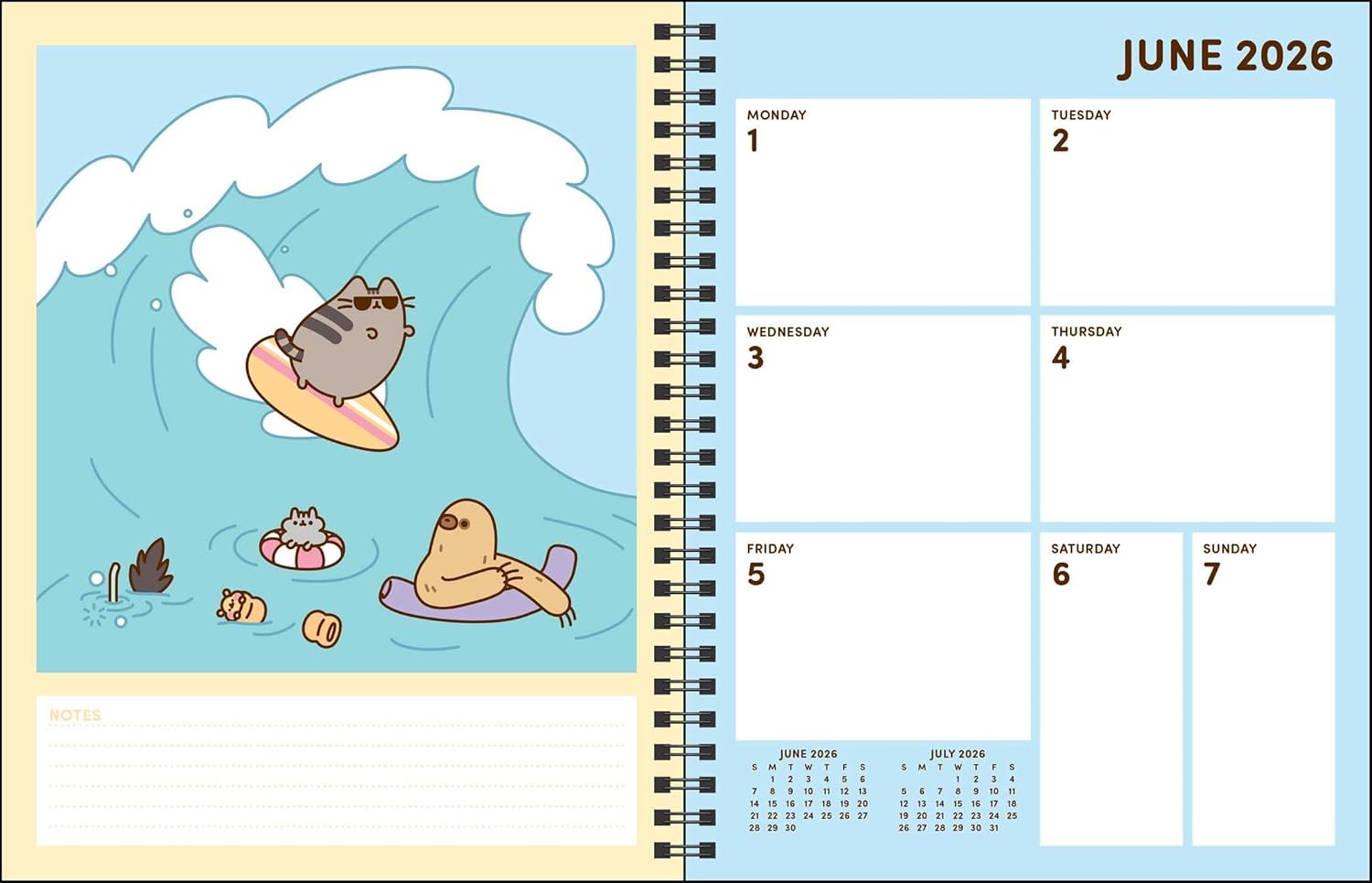 Pusheen 16-Month 2025-2026 Weekly/Monthly Planner Calendar