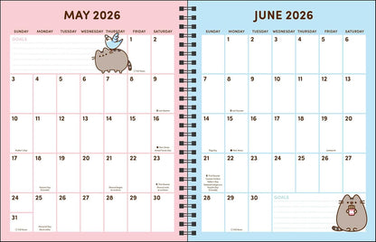 Pusheen 16-Month 2025-2026 Weekly/Monthly Planner Calendar