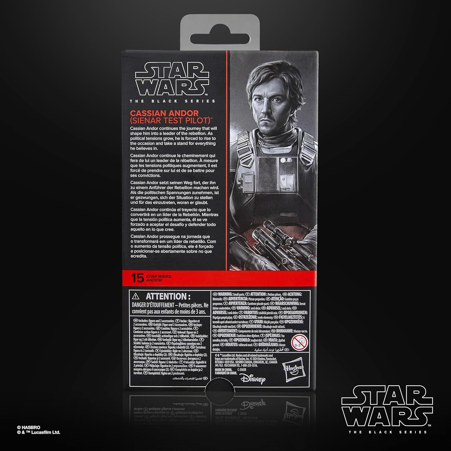 Star Wars The Black Series Cassian Andor (Sienar Testpilot), Star Wars: Andor Premium Action-Figur zum Sammeln (15 cm