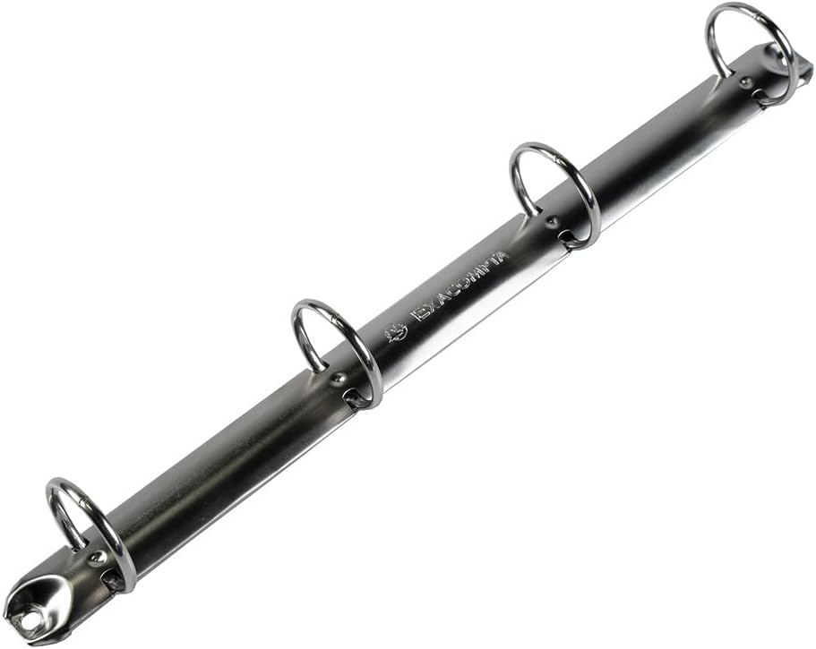 Exacompta - ref. 51372E - Doos met 20 overtrokken PP ringbanden met harde omslag - 4 ronde ringen diameter 30 mm - 40 mm rug - Afmetingen: 32 x 26 cm - Formaat A4 - Kleur :