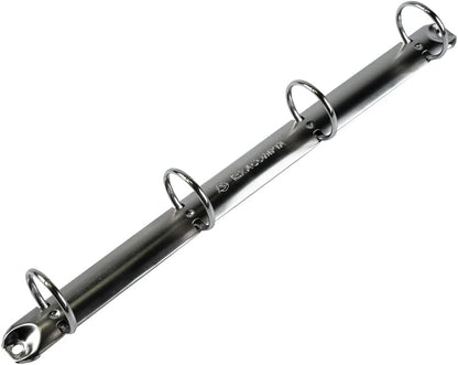 Exacompta - ref. 51372E - Doos met 20 overtrokken PP ringbanden met harde omslag - 4 ronde ringen diameter 30 mm - 40 mm rug - Afmetingen: 32 x 26 cm - Formaat A4 - Kleur :