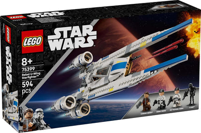 LEGO Star Wars 75399 U-Wing Starfighter Ribelle - Astronave Giocattolo da Costruire con Funzione Swing-Wing, 3 Minifigure e 1 Droide K-2SO - Regalo per Bambini da 8 Anni Fan della Stagione 2 di Andor