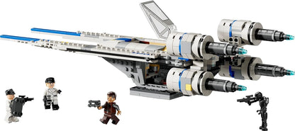 LEGO Star Wars 75399 U-Wing Starfighter Ribelle - Astronave Giocattolo da Costruire con Funzione Swing-Wing, 3 Minifigure e 1 Droide K-2SO - Regalo per Bambini da 8 Anni Fan della Stagione 2 di Andor