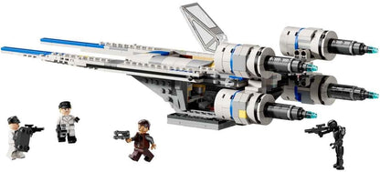 LEGO Star Wars 75399 U-Wing Starfighter Ribelle - Astronave Giocattolo da Costruire con Funzione Swing-Wing, 3 Minifigure e 1 Droide K-2SO - Regalo per Bambini da 8 Anni Fan della Stagione 2 di Andor