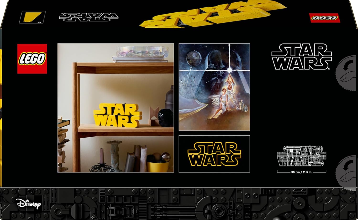 LEGO Star Wars 75407 Star Wars Logo Steinen - Bauset für Erwachsene zum Sammeln - Popkultur-Modell - Ausstellungsstück für das Büro - Geschenkidee für Erwachsene und Jugendliche Fans