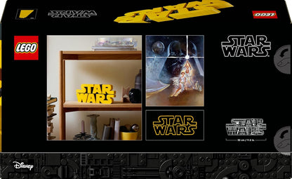 LEGO Star Wars 75407 Star Wars Logo Steinen - Bauset für Erwachsene zum Sammeln - Popkultur-Modell - Ausstellungsstück für das Büro - Geschenkidee für Erwachsene und Jugendliche Fans