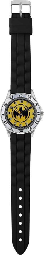 Warner Brothers Batman Black Silicon Strap Watch BAT9522