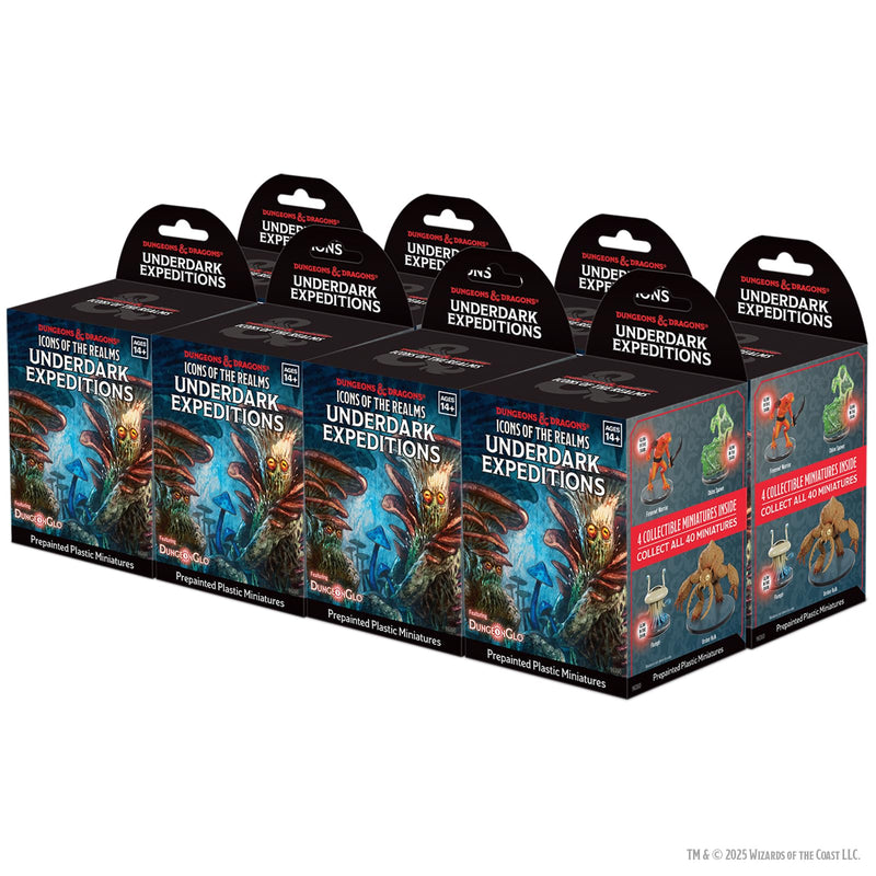 WizKids D&D Icons of The Realms: Underdark Expeditions - 8 ct. Booster Brick