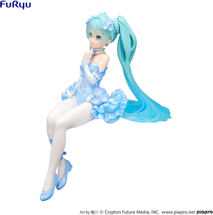 Furyu Hatsune Miku Flower Fairy Nemophila Pail Blue Colour View Fig. 15 cm Hatsune Miku Noodle Stopper