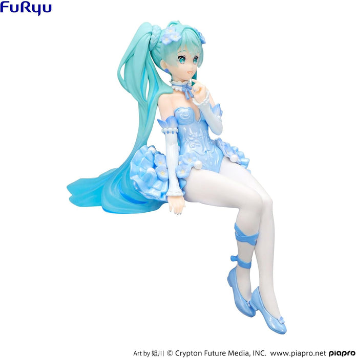 Furyu Hatsune Miku Flower Fairy Nemophila Pail Blue Colour View Fig. 15 cm Hatsune Miku Noodle Stopper
