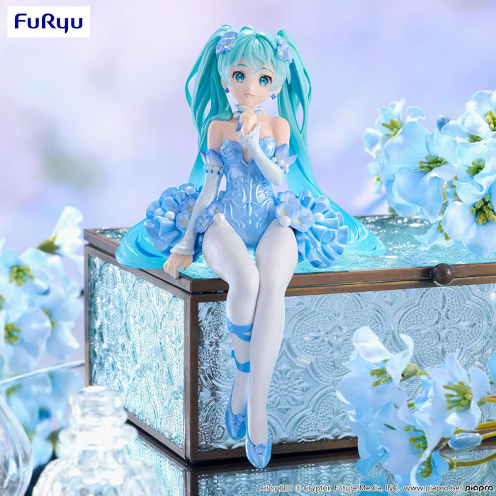 Furyu Hatsune Miku Flower Fairy Nemophila Pail Blue Colour View Fig. 15 cm Hatsune Miku Noodle Stopper