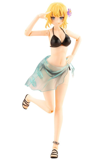 KOTOBUKIYA Sosai Girl Garden Saeki Ritsuka  Hair Arrangement Version, Total Height Approx. 6.2 inches (158 mm), 1/10 Scale Plastic Model