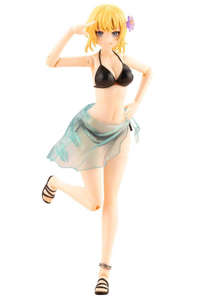 KOTOBUKIYA Sosai Girl Garden Saeki Ritsuka  Hair Arrangement Version, Total Height Approx. 6.2 inches (158 mm), 1/10 Scale Plastic Model