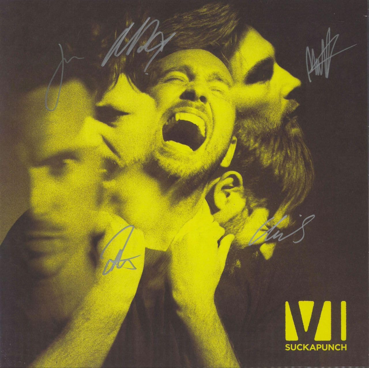 Suckapunch - Yellow / Black Splattered + Autographed Sleeve