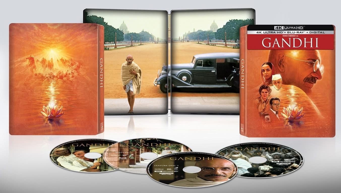 Gandhi - 4K Steelbook (2 Bd 4K + 2 Bd Hd