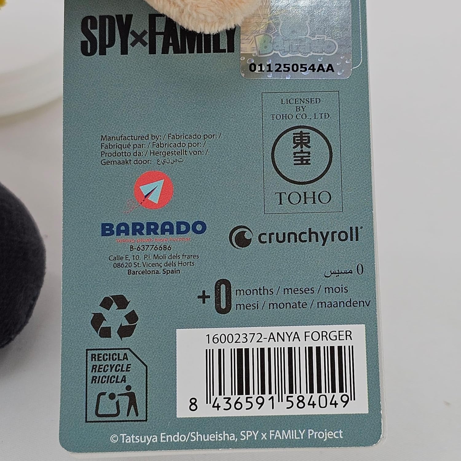 BARRADO - Spy x Family Plüschtier - Yor Briar, Loid Forger, Anya Forger - 26zm (Anya Forger