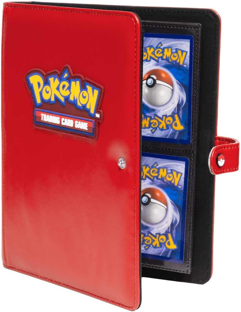 Ultra PRO - Premium Red Snap Binder for Pokémon, Sleek Premium Secure Protective Card Holder Display Binder for Pokémon Collectors Stylish Storage Solution