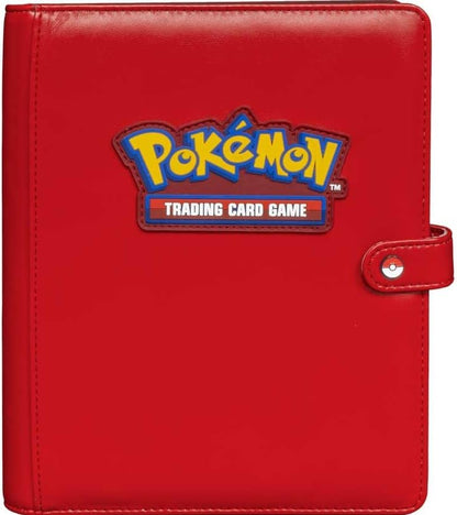 Ultra PRO - Premium Red Snap Binder for Pokémon, Sleek Premium Secure Protective Card Holder Display Binder for Pokémon Collectors Stylish Storage Solution