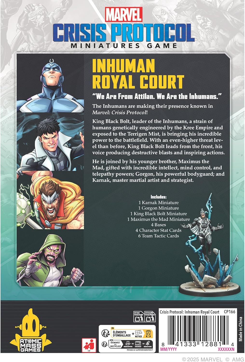 ATOMIC MASS GAMES | Marvel Crisis Protocol: Inhuman Royal Court | Miniatures Game | Ages 14+ | 2 Players | 90+ Minutes Playing Time