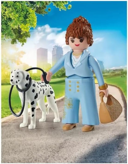 PLAYMOBIL 71736 Femme d'affaire avec son Dalmatien