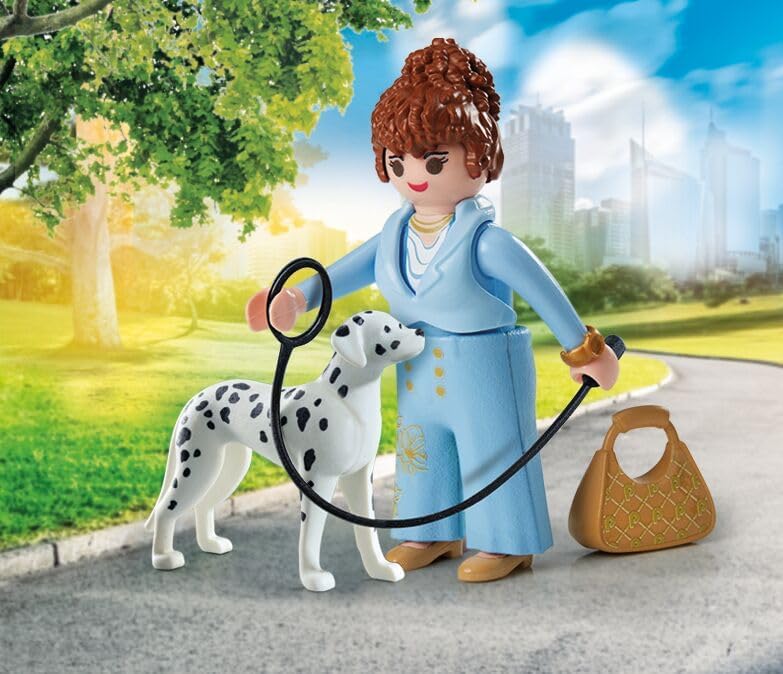 PLAYMOBIL 71736 Femme d'affaire avec son Dalmatien