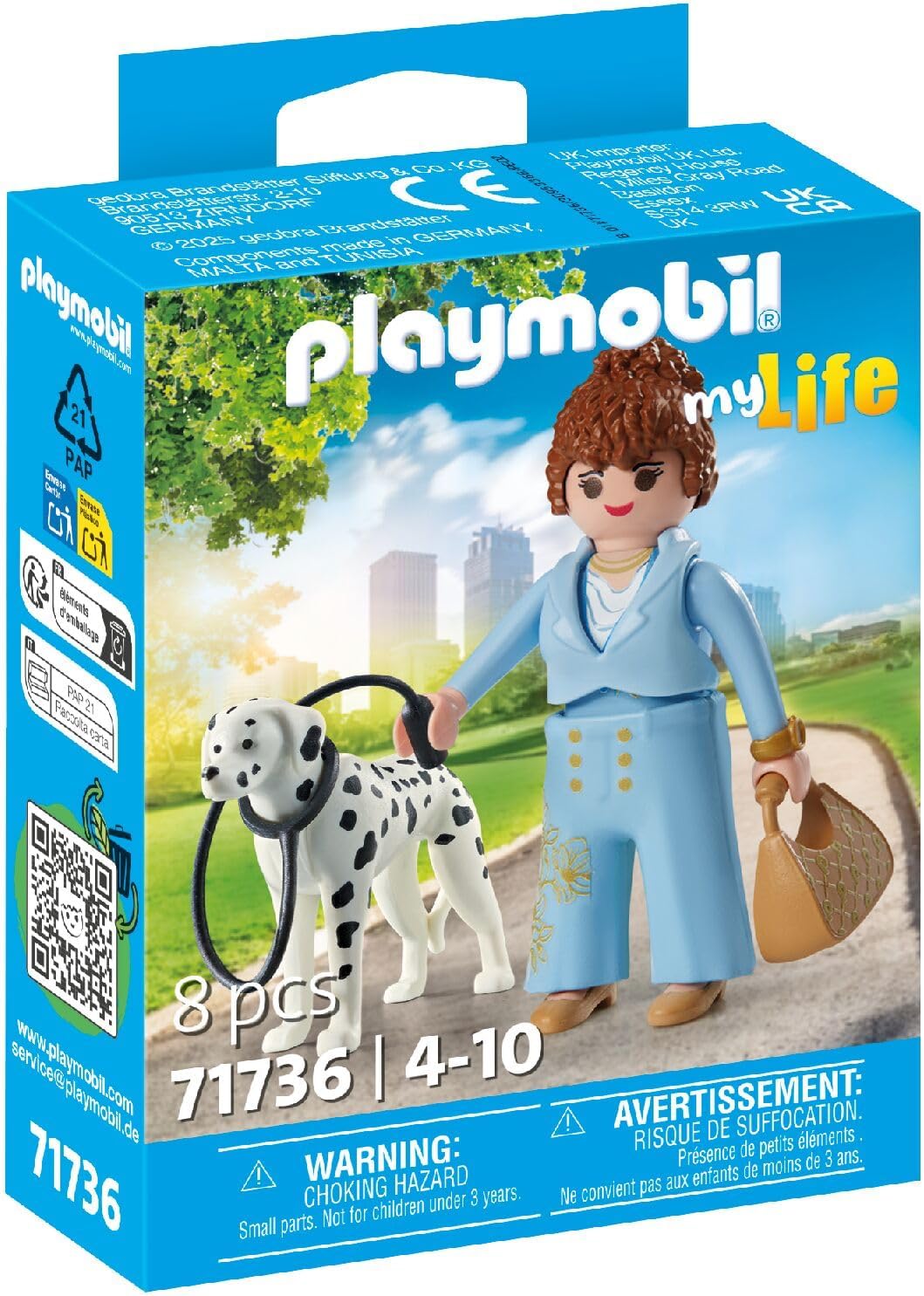 PLAYMOBIL 71736 Femme d'affaire avec son Dalmatien
