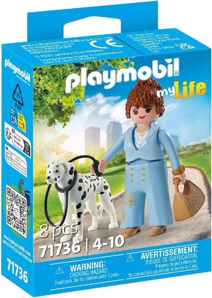 PLAYMOBIL 71736 Femme d'affaire avec son Dalmatien