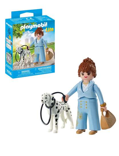 PLAYMOBIL 71736 Femme d'affaire avec son Dalmatien