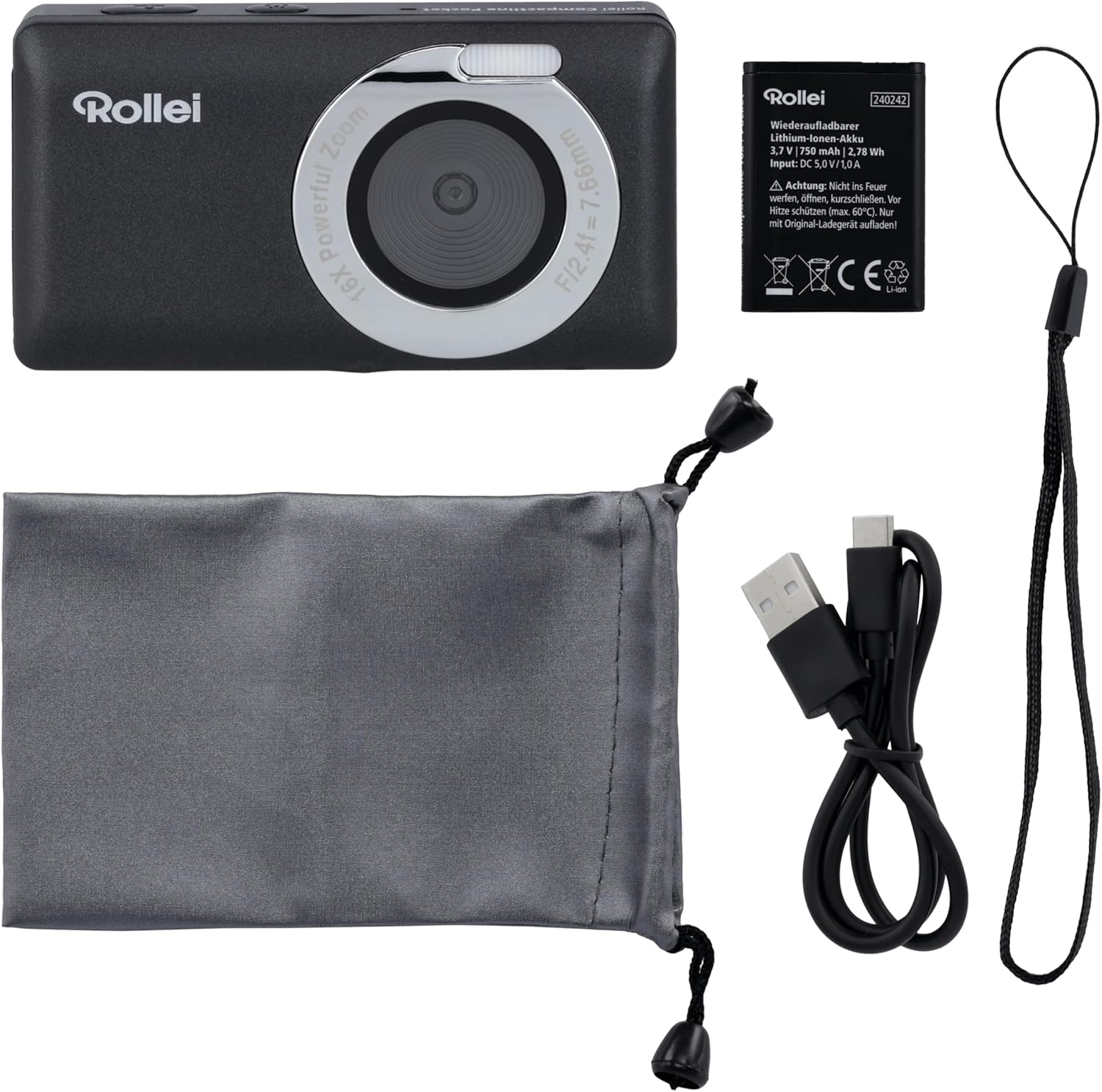 Rollei - Compactline Pocket - 50 Mp Digital Camera - 2.7K