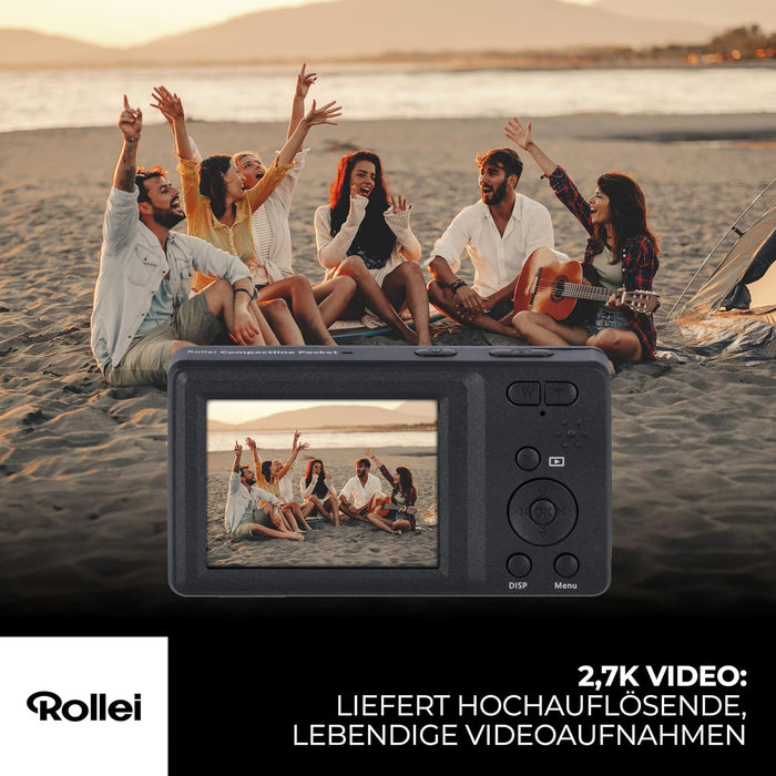 Rollei - Compactline Pocket - 50 Mp Digital Camera With 2.7K