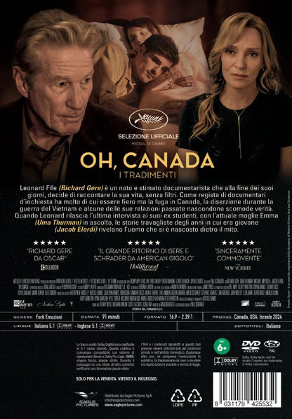 Oh, Canada - I Tradimenti - Dvd