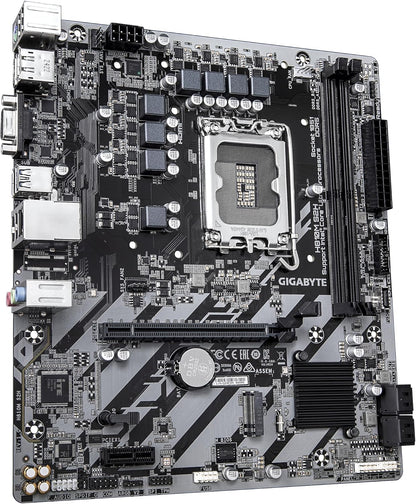 GIGABYTE H810M S2H Motherboard - Intel Core Ultra (Series 2) CPUs, 4+1+2 Phases VRM, up to 6400MHz DDR5, 1xPCIe 4.0 M.2, 1GbE LAN, USB 3.2 Gen 1