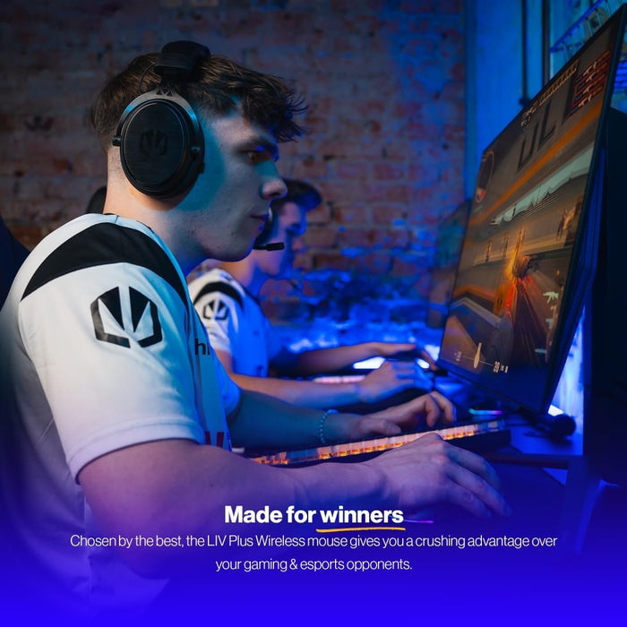 Endorfy LIV Plus Wireless Gaming Mouse, Wireless Mouse, Charging Station Included, Ultralight Construction (69g), Up to 26,000 DPI, PixArt PAW3395, 2.4GHz, BT, USB-A, EY6A016