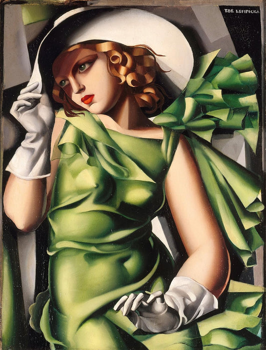 Clementoni - 39332.9 - Puzzle - Tamara de lempicka - Ragazza in verde - 1000 Pièces