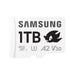 Samsung Memorie MB-MD1T0SA Sonic PRO Plus Scheda MicroSD per Console Gaming, Action Cam e Droni da 1TB, UHS-I U3, Fino a 180MB/s