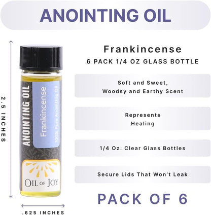 Anointing Oil Frankincense 1/4 oz (Pack of 6)