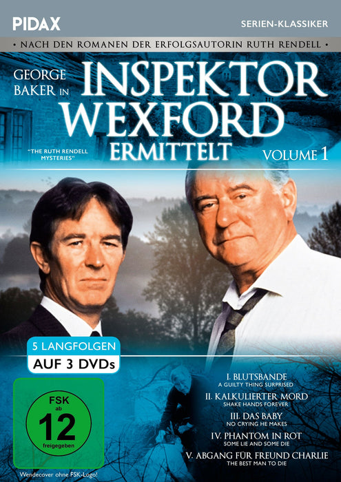 Inspektor Wexford ermittelt, Vol. 1 (The Ruth Rendell Mysteries) / Fünf spannende Langfolgen der legendären Krimiserie nach den Romanen von Ruth Rendell (Pidax Serien-Klassiker)
