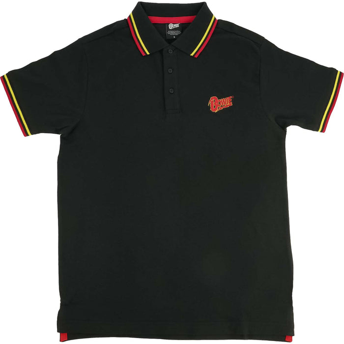 David Bowie Polo Shirt Flash Logo Official Men's