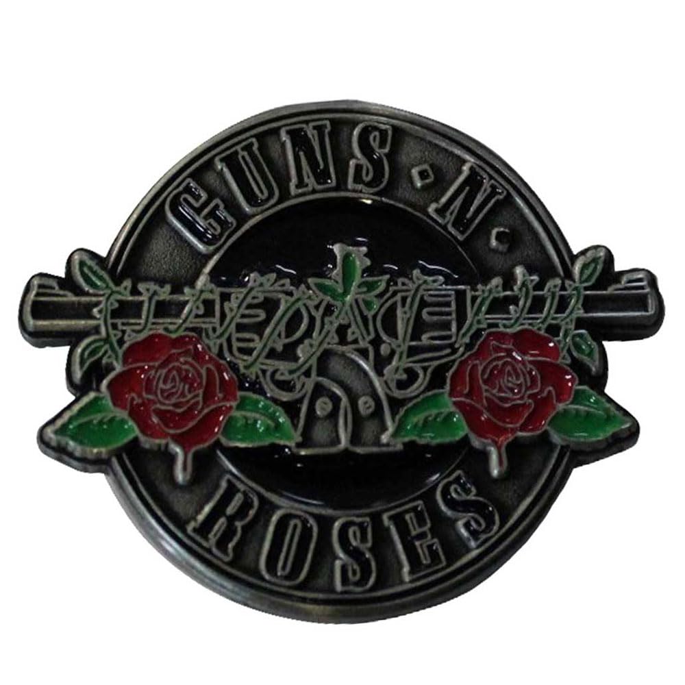 Guns N' Roses Argenté Circle Logo Pin Badge Size One Size