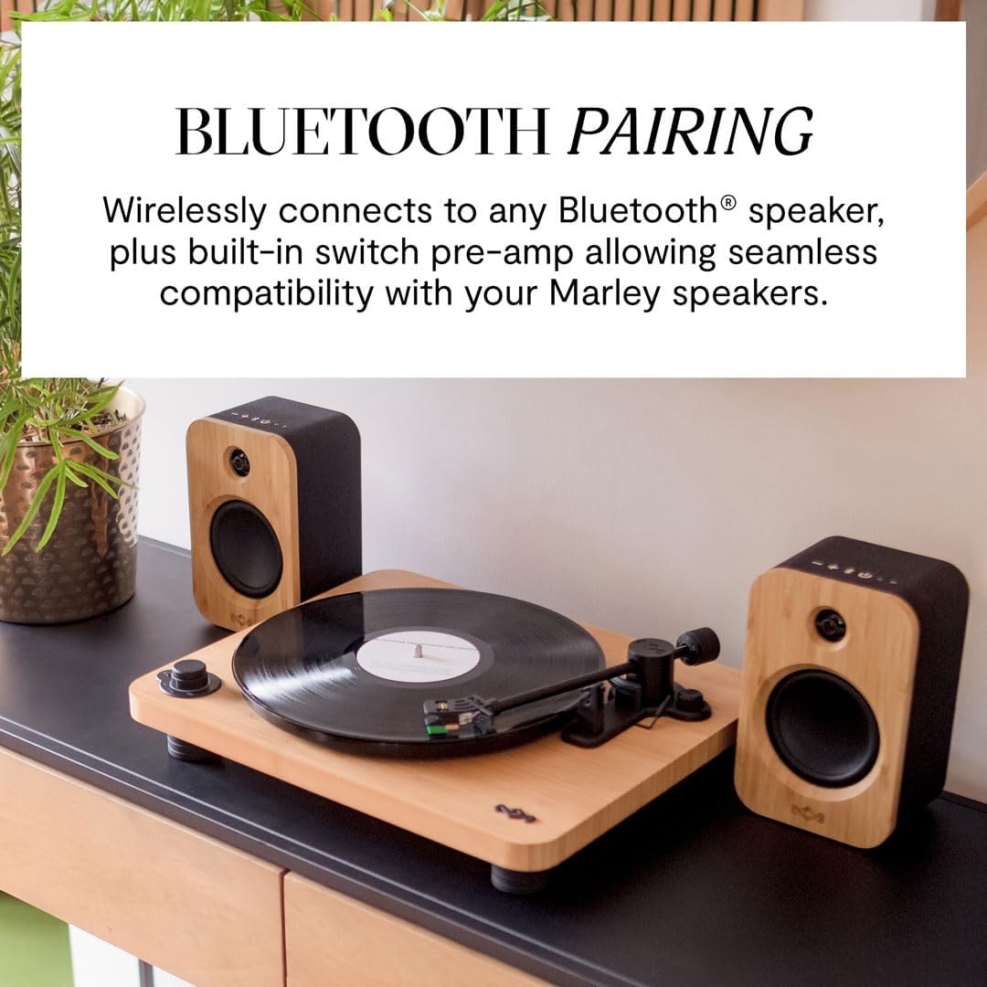 House Of Marley Stir It Up Lux Wireless Turntable Signature Black